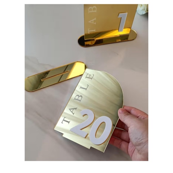 Wedding Table Numbers 1-20 - Picture 2 of 8